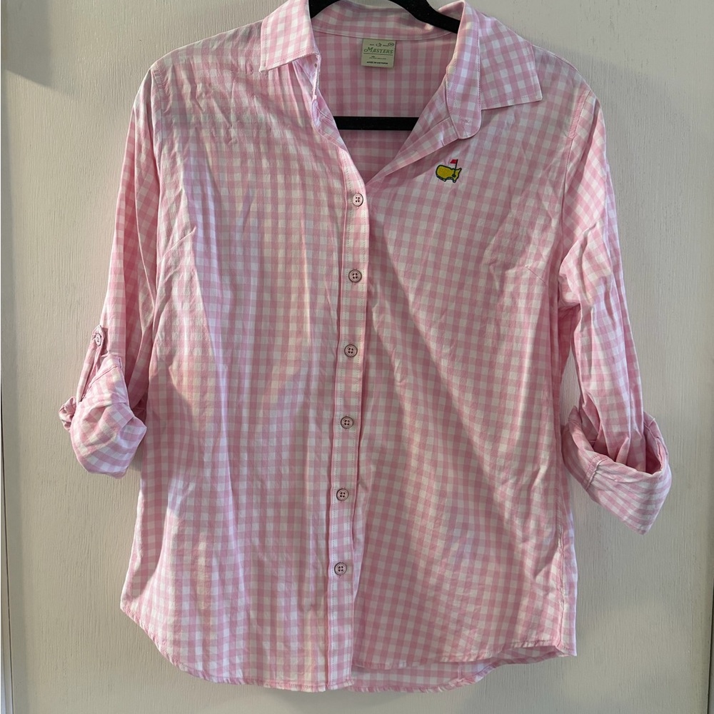 Peter Millar (Masters) Pink Gingham Button Down Shirt